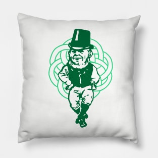 St Patricks Day Design, Vintage Leprecaun, Lepracaun design, vintage jig, Ireland Heritage, Irish Design Pillow