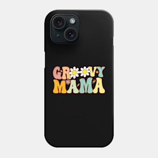 Retro Groovy Mama Matching Family 1st Birthday Party Phone Case