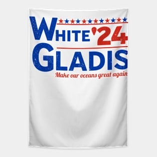 White Gladis for President Tapestry