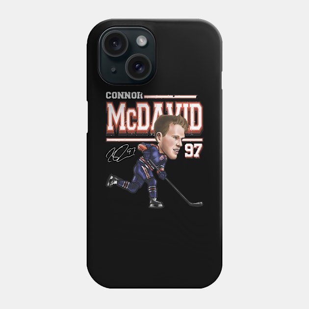 Connor McDavid Edmonton Cartoon Phone Case by lavonneroberson