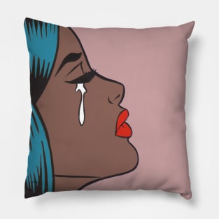 Crying Comic Girl Pillow