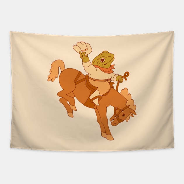 Cowboy Toad Tapestry by obinsun