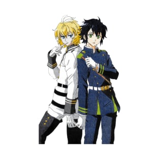 Mika and Yuu - Owari no seraph T-Shirt