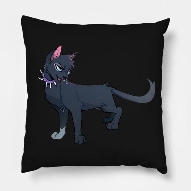 Scourge from Warrior Cats Pillow by Chycero