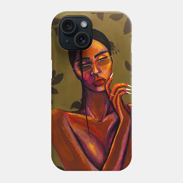 Purple Glow Phone Case by Am Illustrate