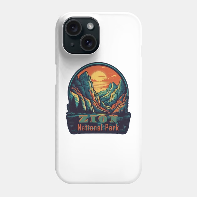 Zion National Park Phone Case by GreenMary Design