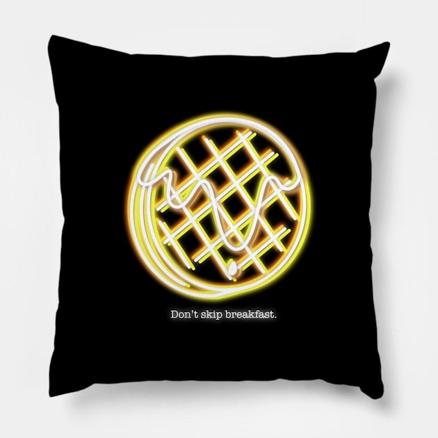 Neon - Waffle Pillow by Impossible Things for You