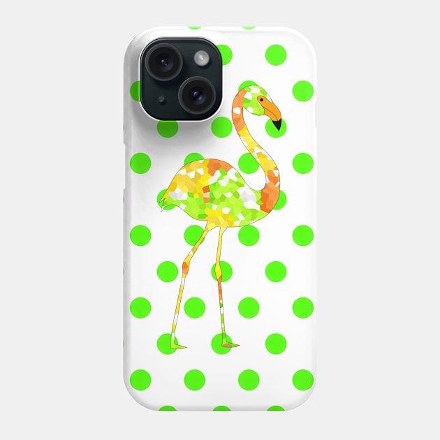 Flamingo On Green Phone Case by SartorisArt1