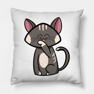 Smiley kitten Pillow