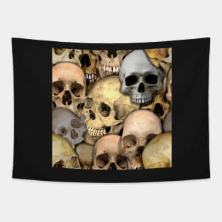 Tiling Skull Pattern Tapestry