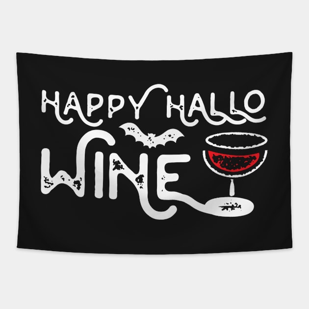 Happy Hallo Wine Tapestry by BraaiNinja