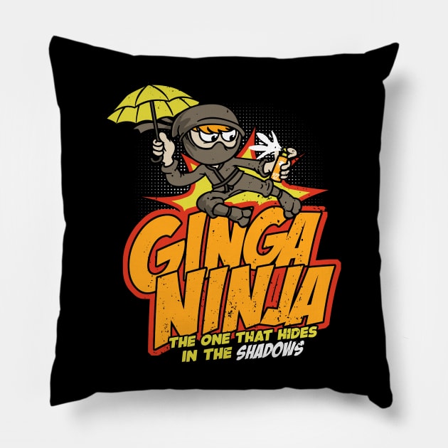 The Ginga Ninja Pillow by NerdShizzle