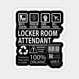 Locker Room Attendant - Multitasking Certified Job Item Magnet