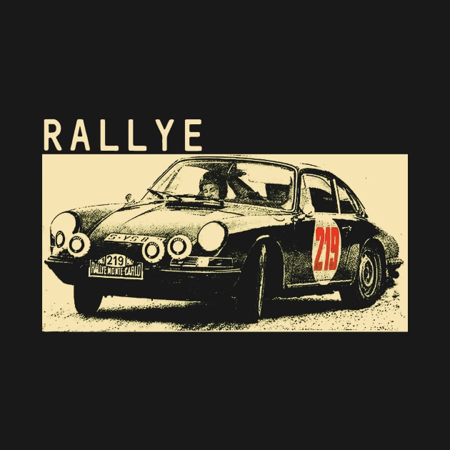 classic rally car by retroracing