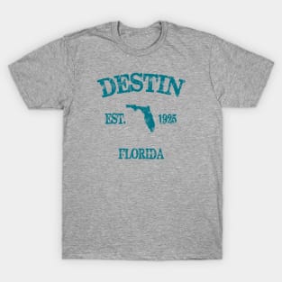 JCombs Destin Florida Marlin V-Neck Unisex T-Shirt - TeeHex