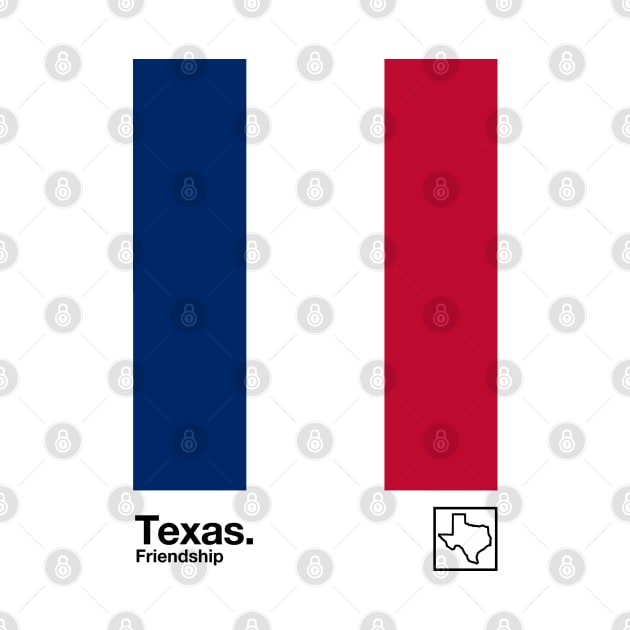 Texas // Original Texan Flag Aesthetic Colors Design by DankFutura