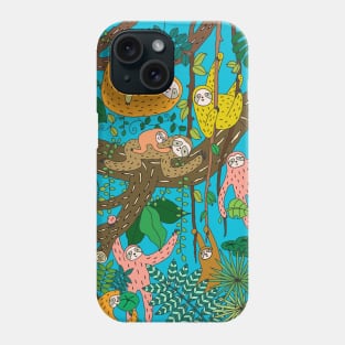 Happy Sloths Jungle Phone Case