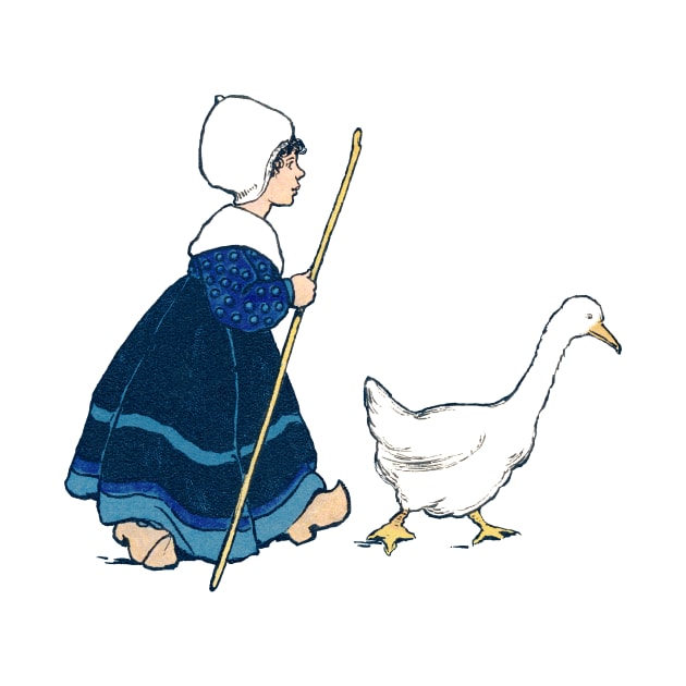 Little Dutch goose girl by NEILBAYLIS