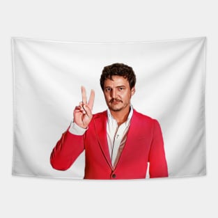 Peace Pedro Pascal Tapestry