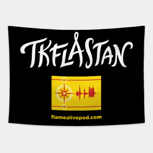 TKFLASTAN flag and arch Tapestry