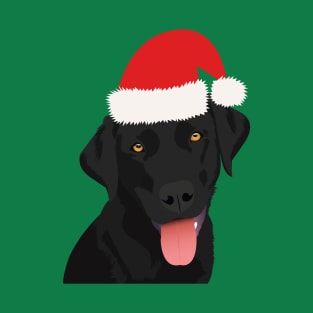 Christmas Black Labrador T-Shirt