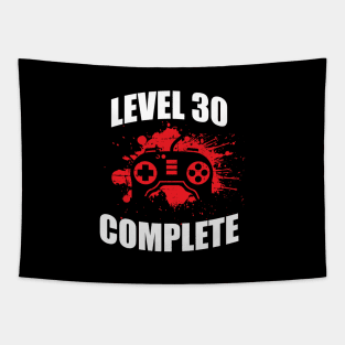 'Level 30 Complete' Birthday Gift Tapestry