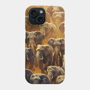 Majestic Herd of Elephants Phone Case