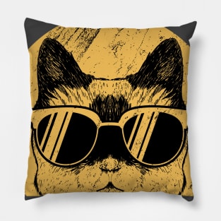 Incatnito Secret Agent Cat Design Pillow