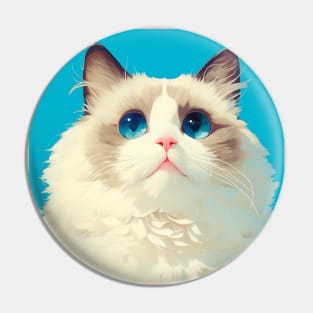 Blue-eyed Fluff II Pin