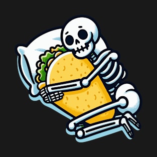 skeleton hug Taco T-Shirt