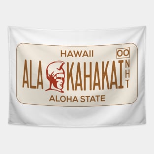 Ala Kahakai National Historic Trail license plate Tapestry