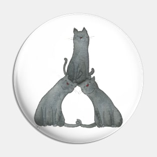 Kitty Pyramid Pin