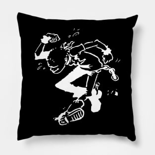 Pogo - Classic iconic big logo - White Pillow