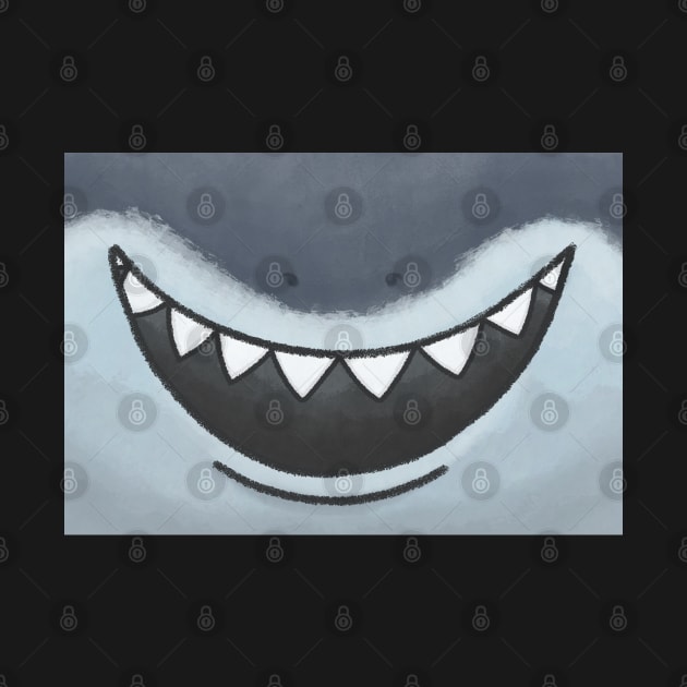 Great White Shark Open Mouth Smile Mask! by ErinKantBarnard