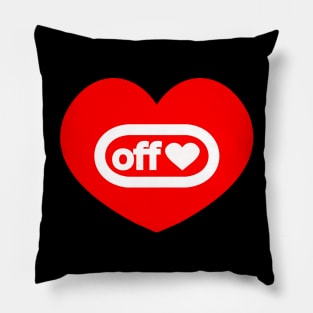 Turn off heart button Pillow