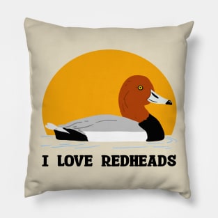 I Love Redheads Pillow