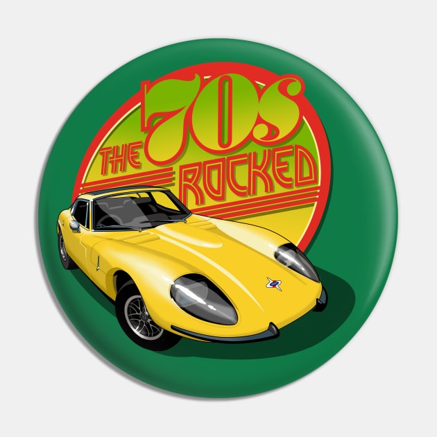 The 70s rocked Marcos Pin by candcretro