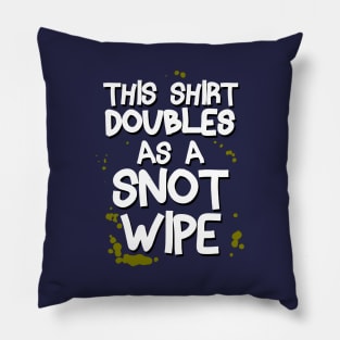 Funny Silly Snot Booger Slogan Meme Pillow