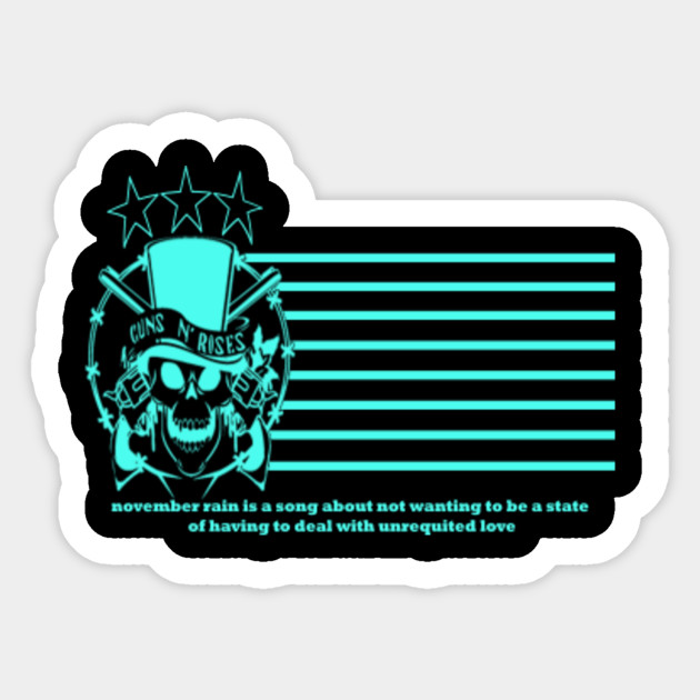 Guns N Roses Logo Guns N Roses Logo Sticker Teepublic
