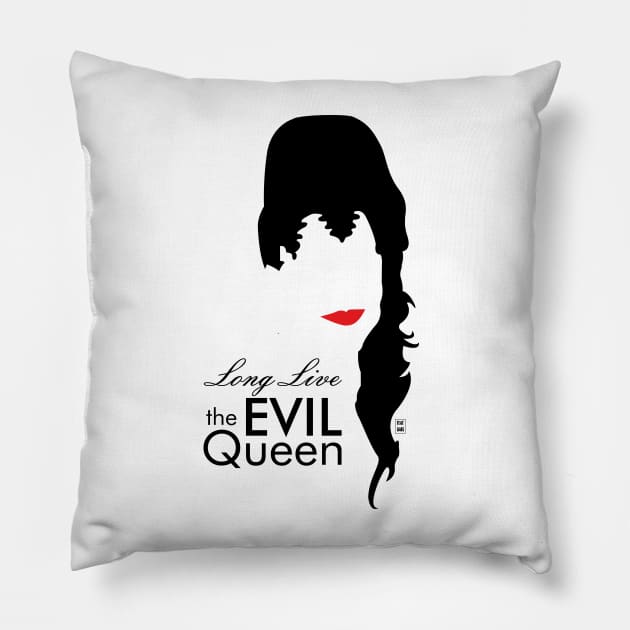 Evil Queen Pillow by Gabi Veiga