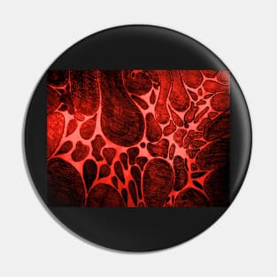 BURNT ORANGE NEON  WORLD WIDE WEB Pin