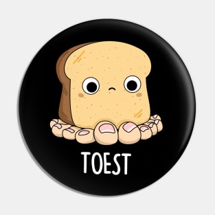 Toest Cute Toast Pun Pin