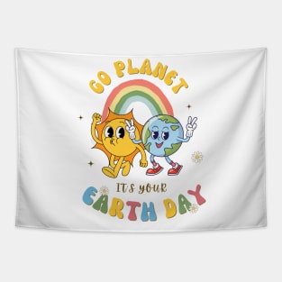 Go Planet Its Your Earth Day Tapestry