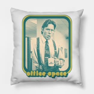 Bill Lumbergh / Office Space Aesthetic 90s Fan Design Pillow