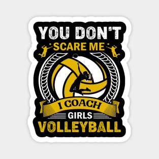 I Coach Girls Volleyball Softball Woman Trainer Magnet