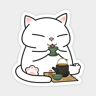 Chubby Cat Tea Magnet