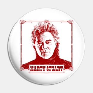 Marty Stuart / Vintage Look Country Fan Art Design Pin