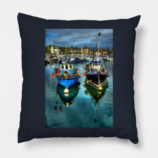 Sunderland Marina Boats #7 Pillow