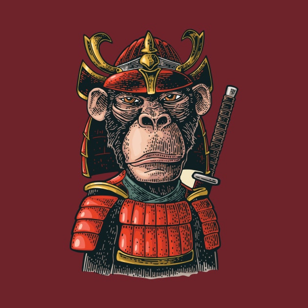 Monkey Samurai by pocketlama