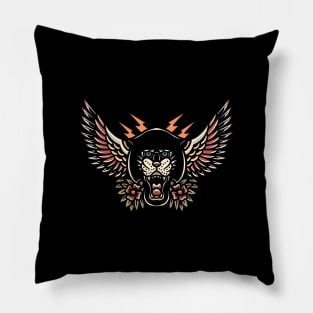 winged panther tattoo Pillow